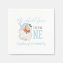 Search for blue christmas napkins Santa