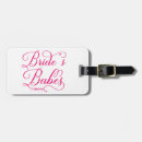 Search for bridal shower luggage tags Hot pink