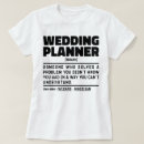 Search for wedding planner tshirts Profession