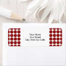 Search for red polka dot return address labels Simple