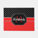 Search for red polka dots doormats Cute