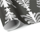 Search for silver and white christmas wrapping paper Black