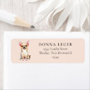 Search for chihuahua puppy return address labels Watercolor
