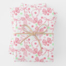 Search for pink bow wrapping paper Dots