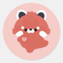 Search for red panda love stickers Cute