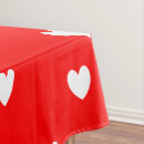 Search for red heart tablecloths White