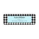 Search for houndstooth return address labels Black