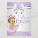 Search for lilac princess baby shower invitations Elegant