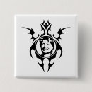 Search for tribal tattoo buttons Black and white