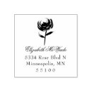 Search for rose rubber stamps Return address