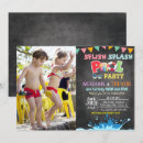 Search for splash party invitations Chalkboard