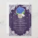 Search for purple hydrangea wedding invitations Rustic