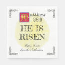 Search for he is risen napkins Happy
