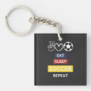 Search for eat sleep keychains Soccer