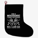 Search for mechanic christmas stockings Garage