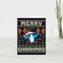 Search for shark christmas cards Black cat