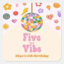 Search for disco birthday stickers Girl