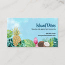 Recherche de ananas hawaïen cartes visite Aquarelle