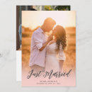 Search for just married wedding invitations Elegant