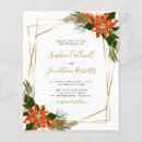 Recherche de poinsettia mariage invitations Pointe