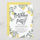 Recherche de lemon anniversaire invitations Agrumes