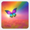 Search for butterflies fly stickers Colourful