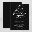 Search for elegant 30th birthday invitations Black and white