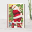 Recherche de poupée vintage vœux cartes Santa claus