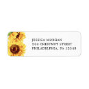 Search for sunflowers rustic return address labels Bridal shower