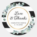 Search for black and white stripe wedding stickers Striped