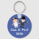 Search for bride and groom keychains Just married