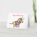 Recherche de triceratops vœux cartes Enfant