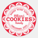 Search for red cookie stickers Holiday baking