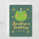 Recherche de grenouilles mignonnes invitations Pour enfants
