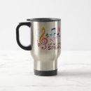 Search for musical notes travel mugs Dance