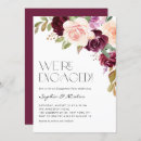 Search for burgundy engagement party invitations Boho