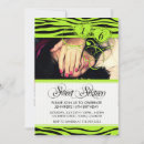 Search for funky zebra invitations Stripes