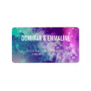 Search for blue and purple return address labels Galaxy