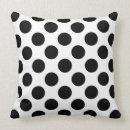 Search for black and white spots pillows Polka