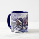 Search for vintage winter scene mugs Village