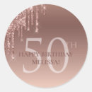 Search for 50th birthday stickers Girly