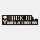 Search for back off bumper stickers Safety
