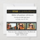 Search for hollywood graduation invitations Gold
