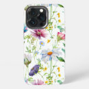 Search for pink wildflower iphone cases Watercolor