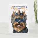 Search for yorkie birthday cards Dog lover