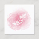 Recherche de plume blanche cartes visite Aquarelle