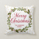 Recherche de baies de houx coussins Rouge