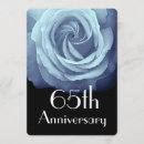 Search for 65th wedding anniversary invitations Blue