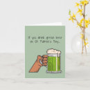 Search for funny st patricks day cards Green beer