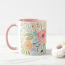 Search for pink brown mugs Watercolor